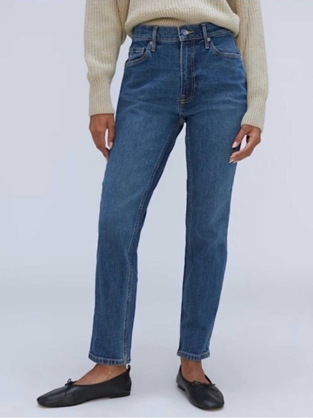 Everlane The Original Cheeky Crop Jeans Blue Size 26
